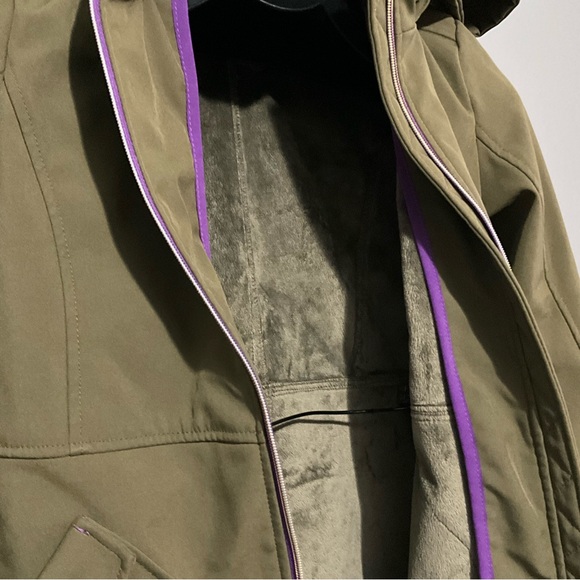 MICHAEL KORS WOMENS JACKET.COLOR OLIVE LIGHTWEIGHT - Picture 6 of 16